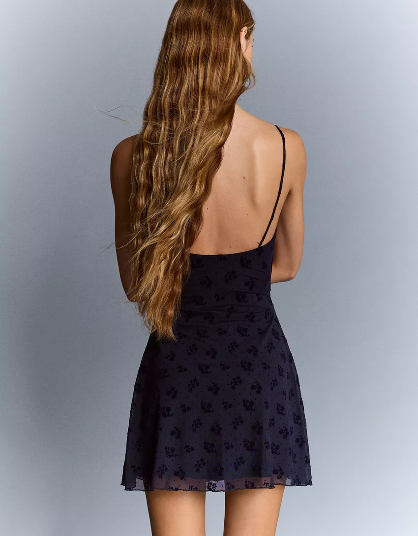 Printed strappy dress