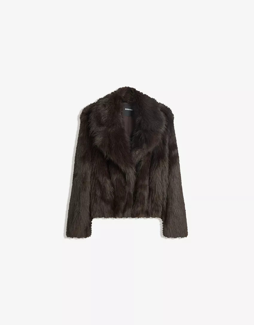 Faux fur jacket