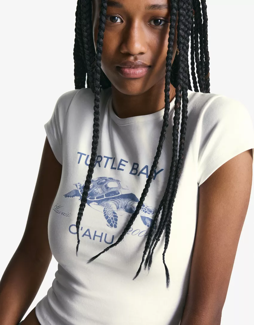 Short sleeve T-shirt with print