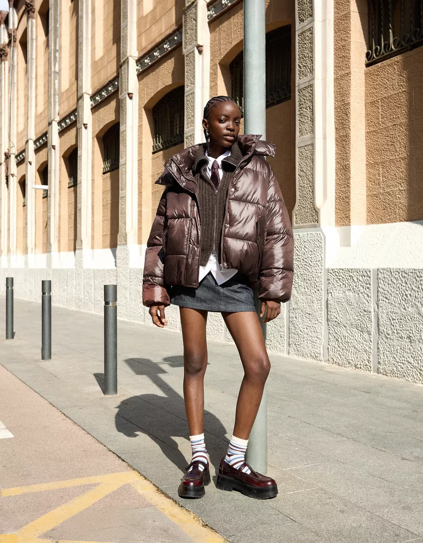 Water-repellent & thermal insulation puffer jacket