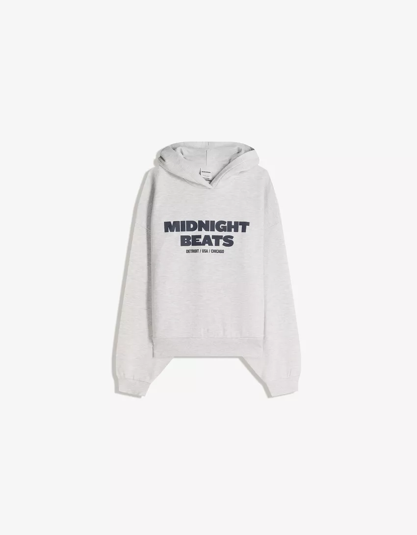 Oversized hoodie with print