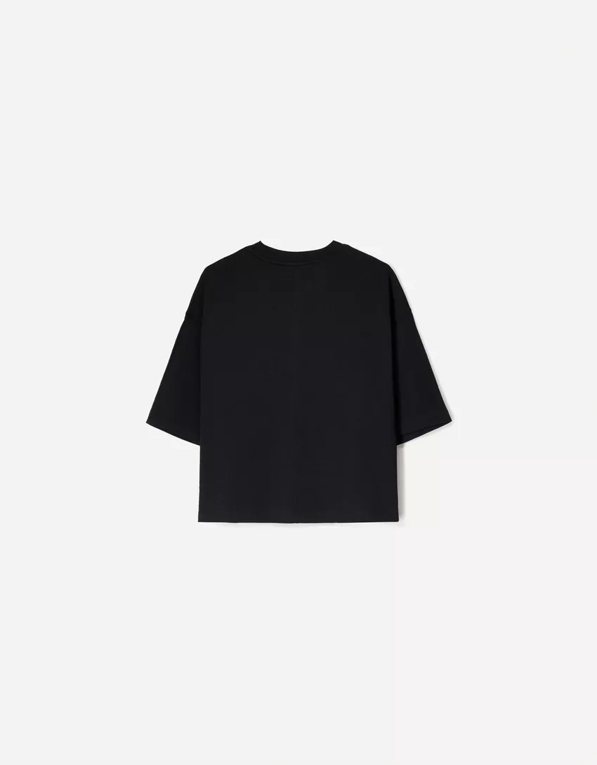 Heavy cotton boxy fit short sleeve T-shirt