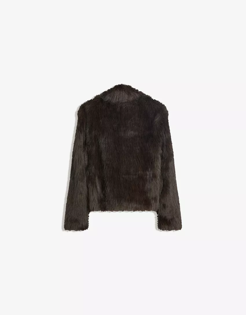 Faux fur jacket