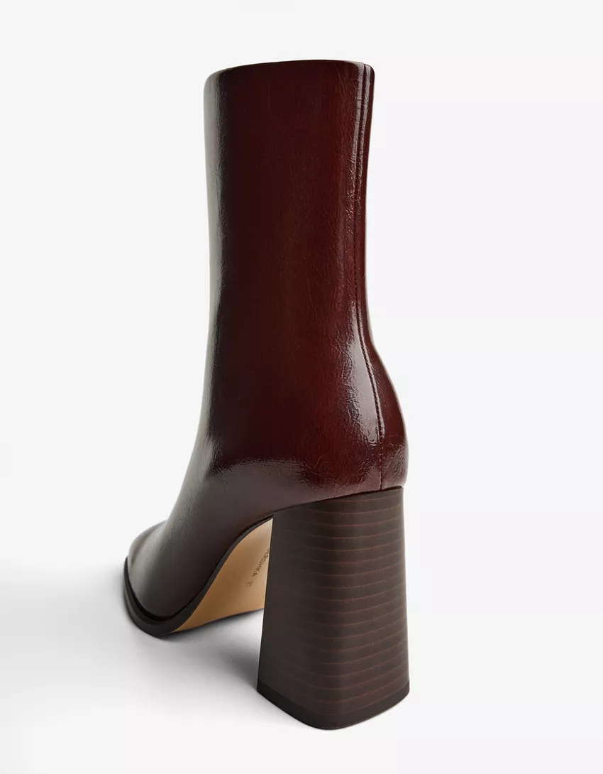 Chunky heel ankle boots