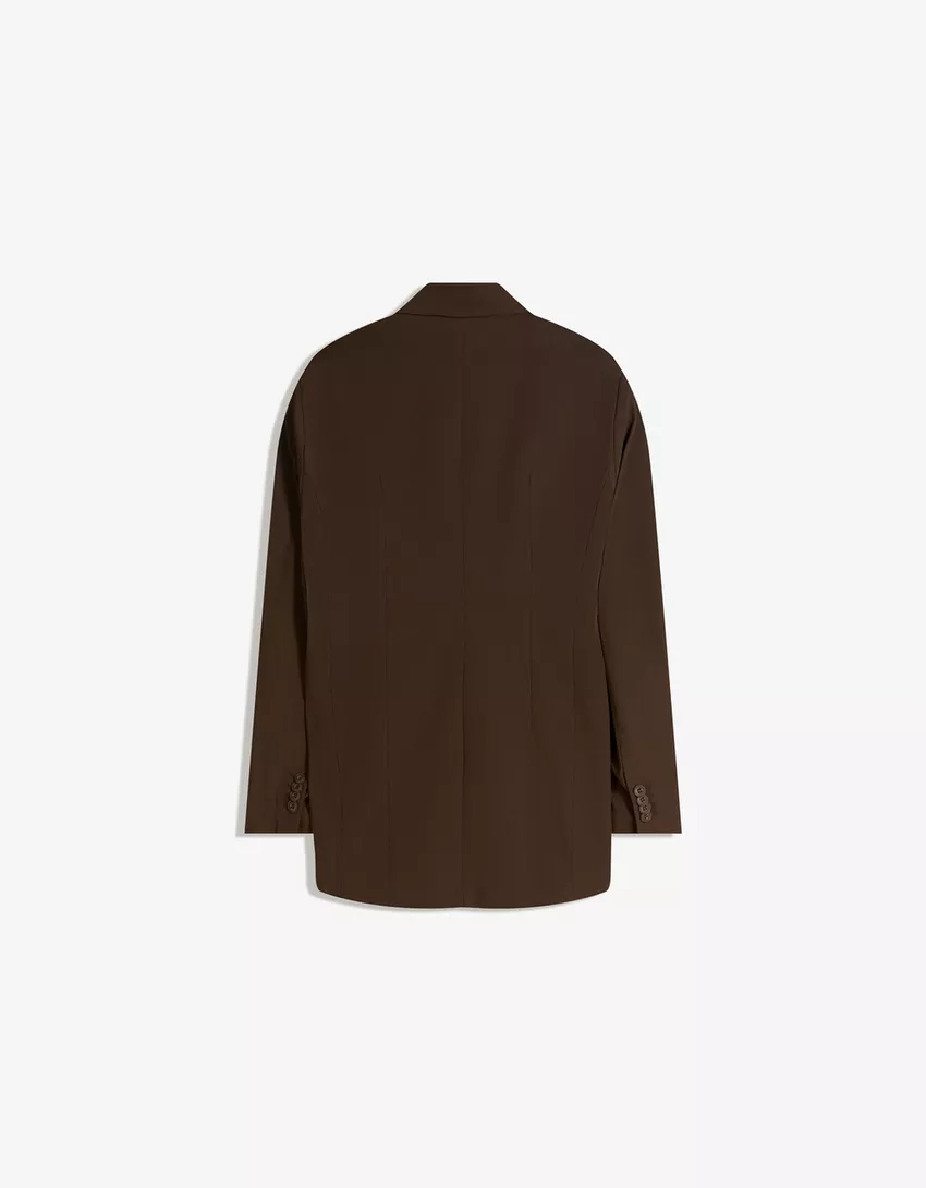 Blazer with side button