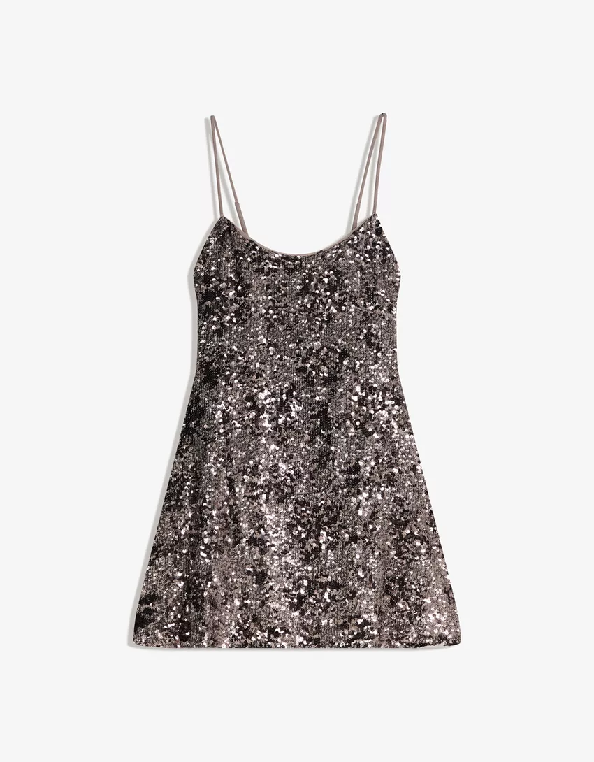 Strappy sequined dress