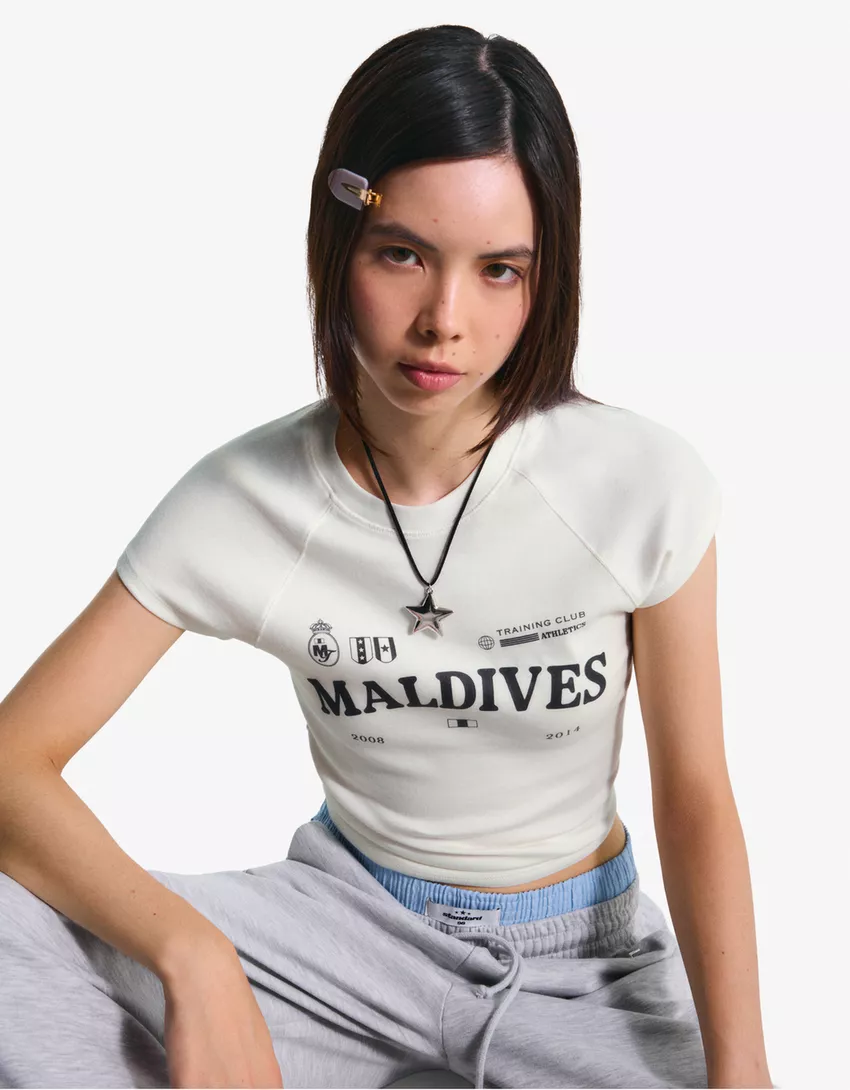 Short sleeve T-shirt with print