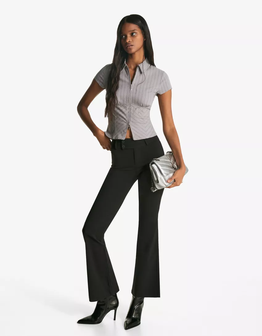 Quilted faux leather shoulder bag