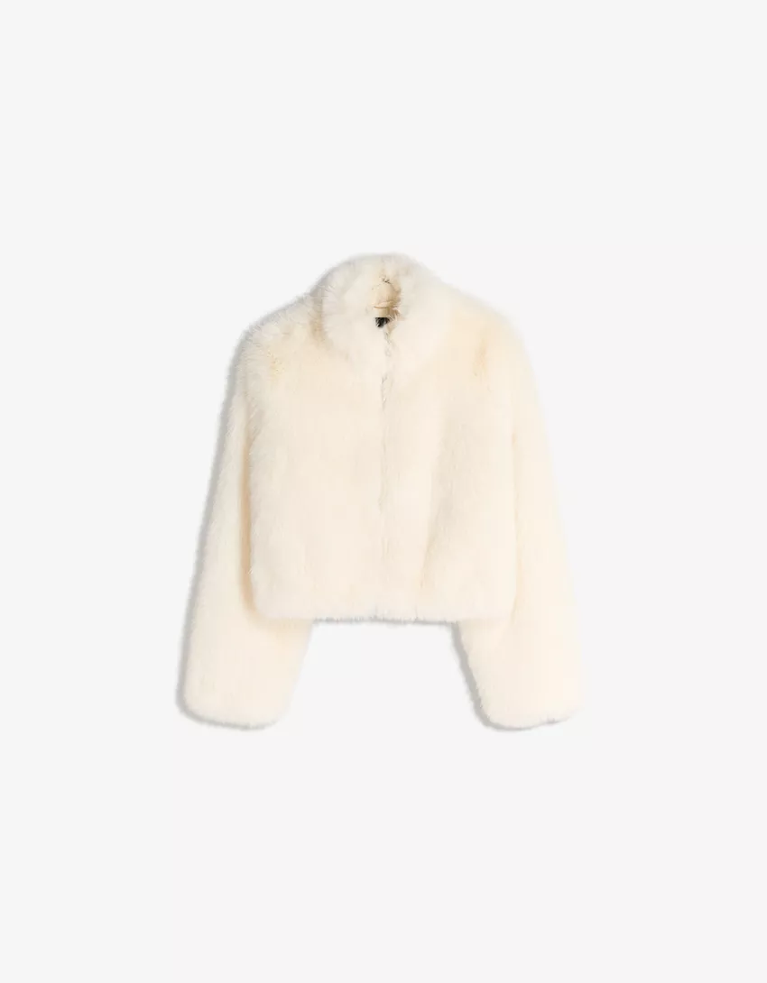 Faux fur jacket