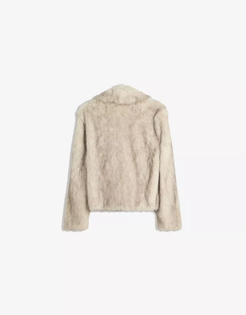 Faux fur jacket