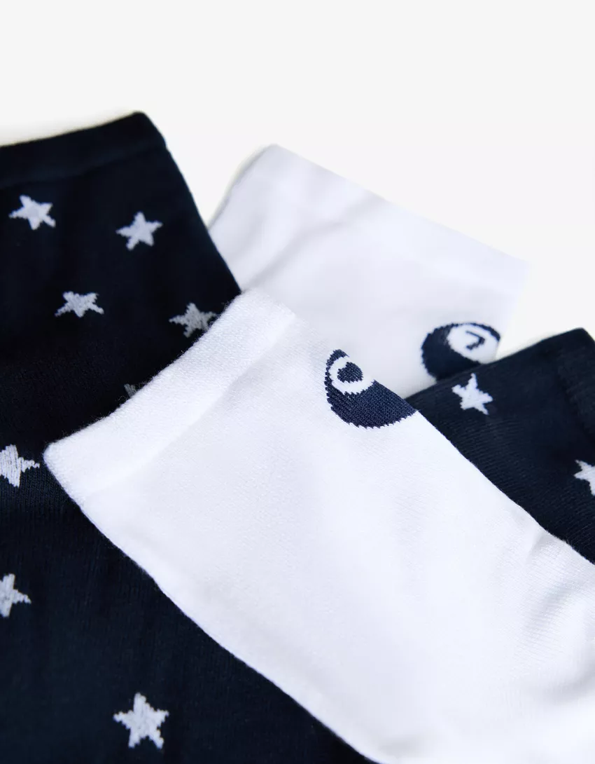 Pack of 2 pairs of printed socks