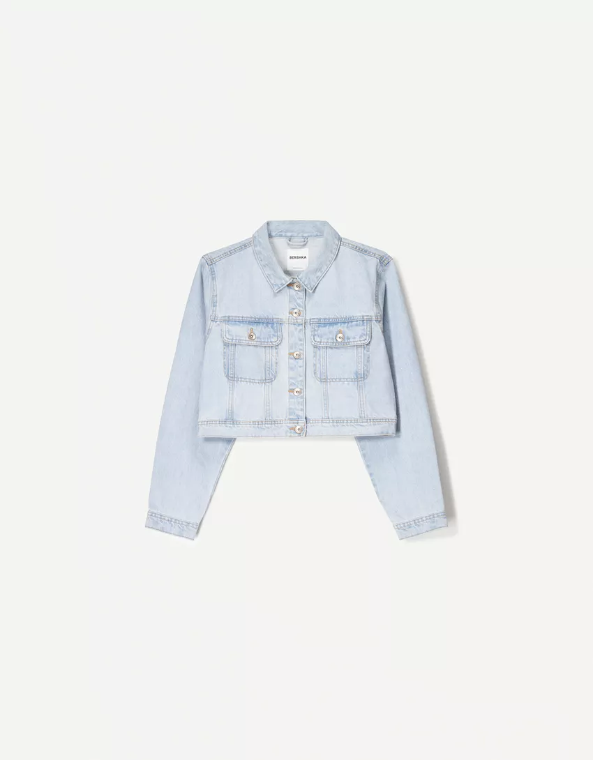 Cropped denim jacket