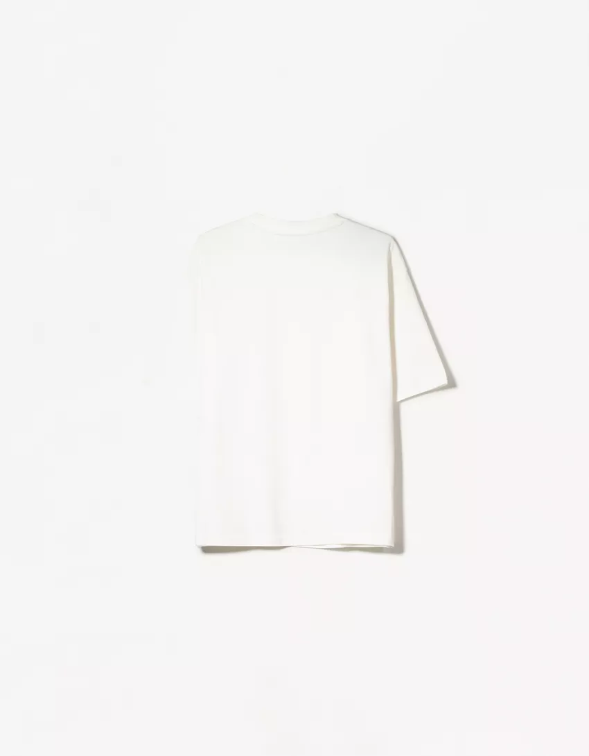 Oversize short sleeve heavy cotton T-shirt