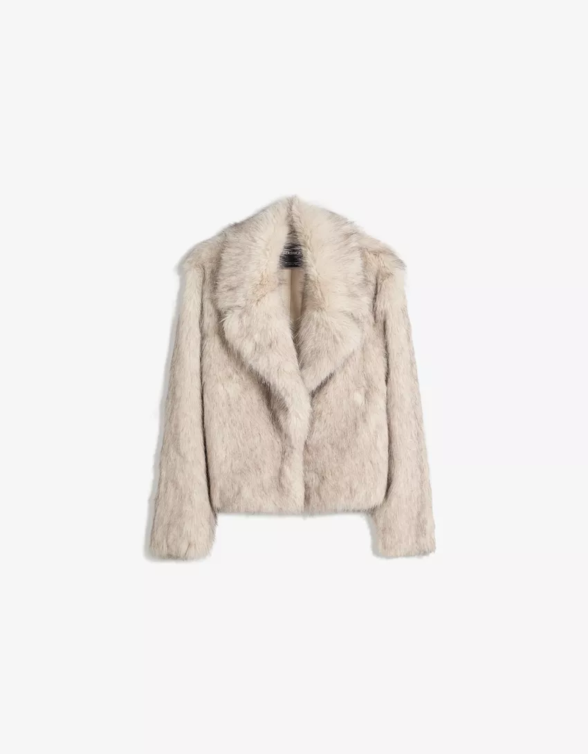 Faux fur jacket