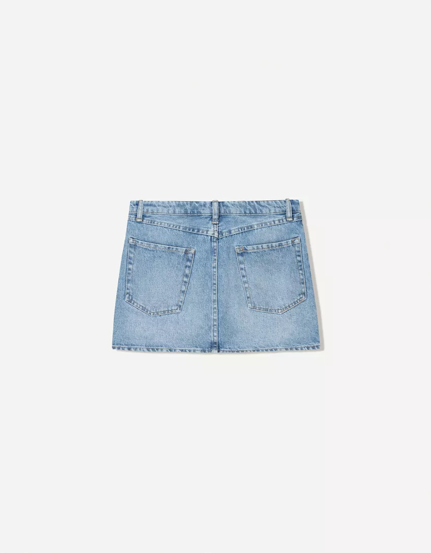 Denim mini skirt