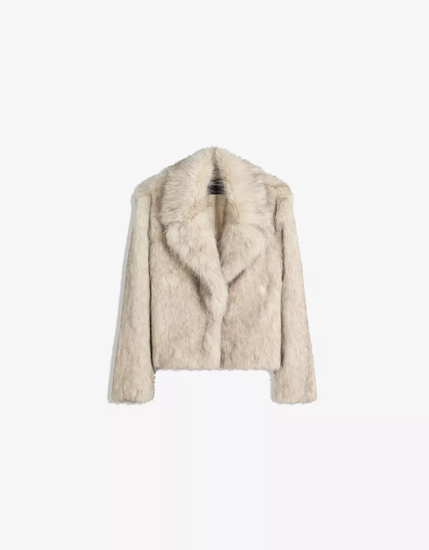 Faux fur jacket