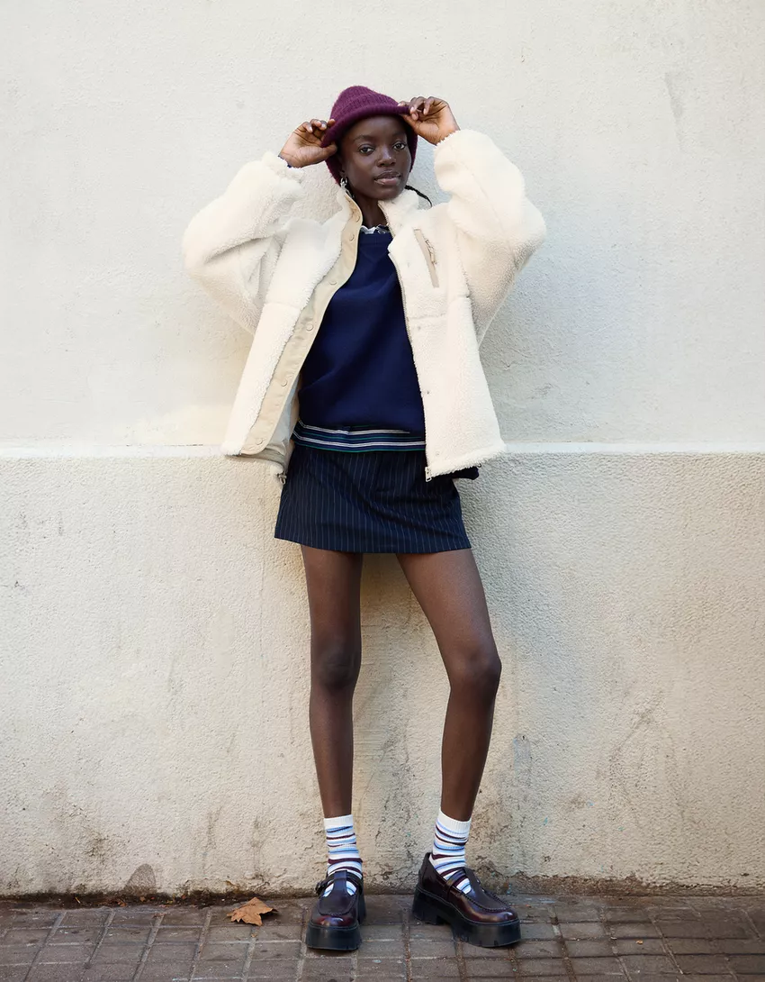 Faux shearling jacket