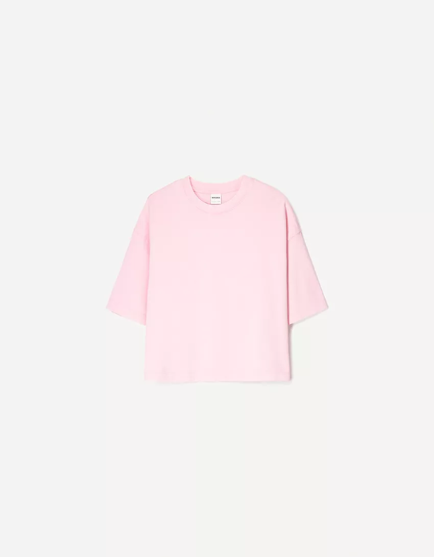 Heavy cotton boxy fit short sleeve T-shirt