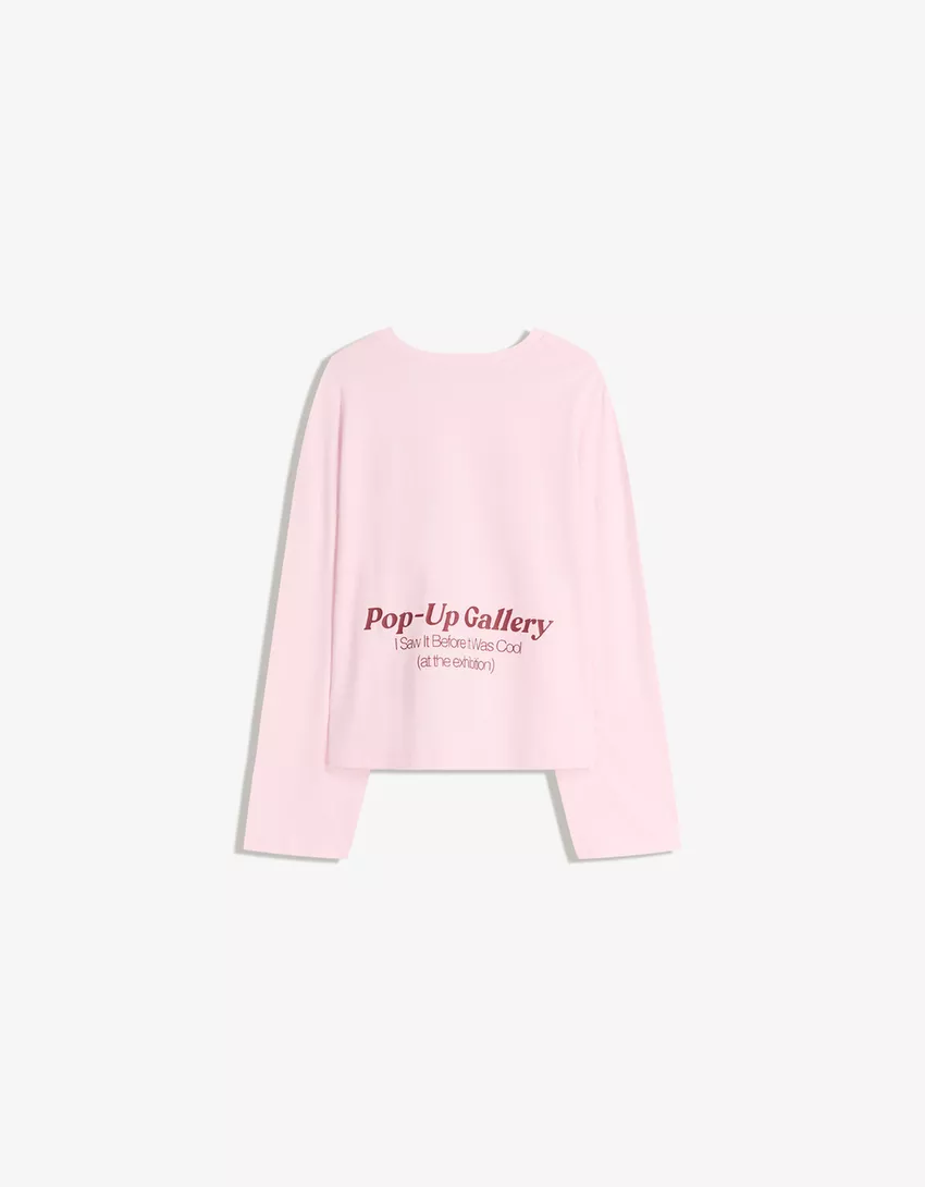 Printed boxy-fit long sleeve T-shirt