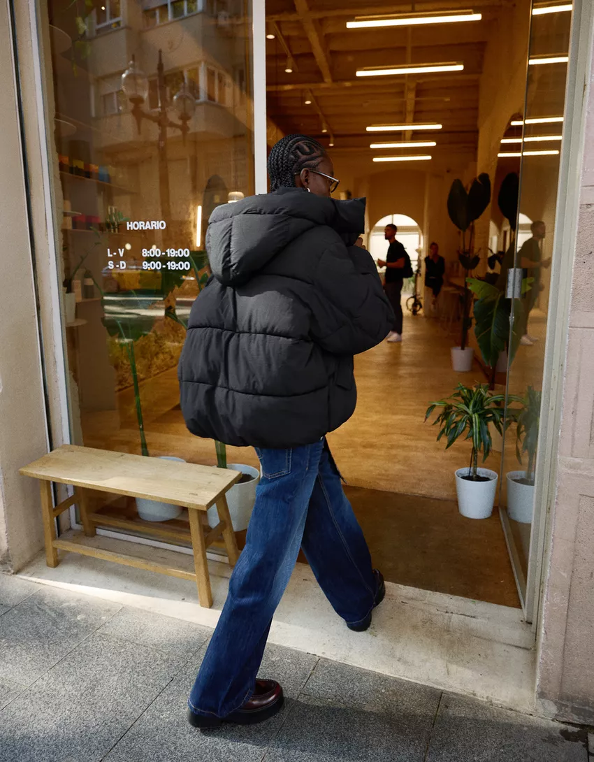 Water-repellent & thermal insulation puffer jacket