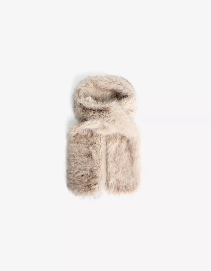 Faux fur stole