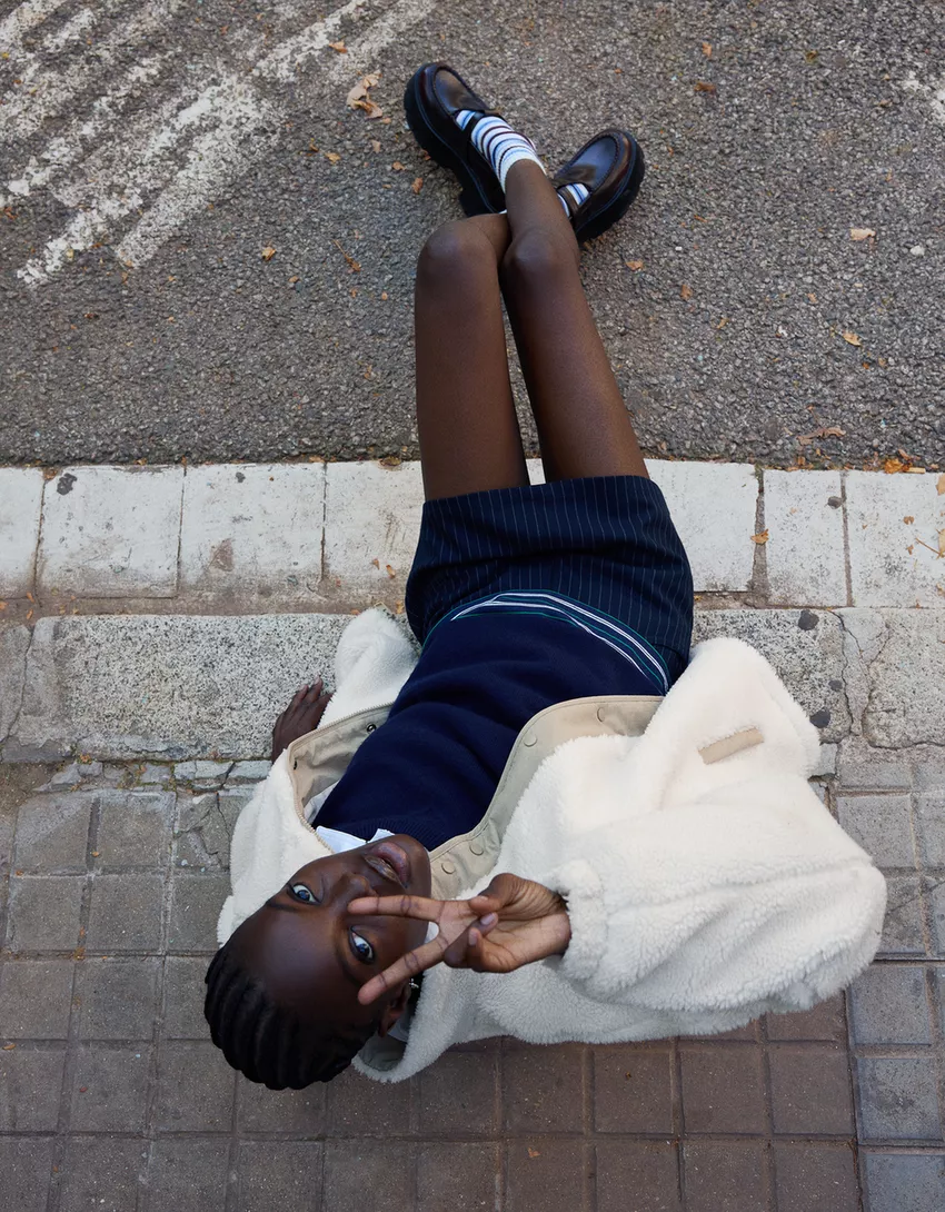 Faux shearling jacket