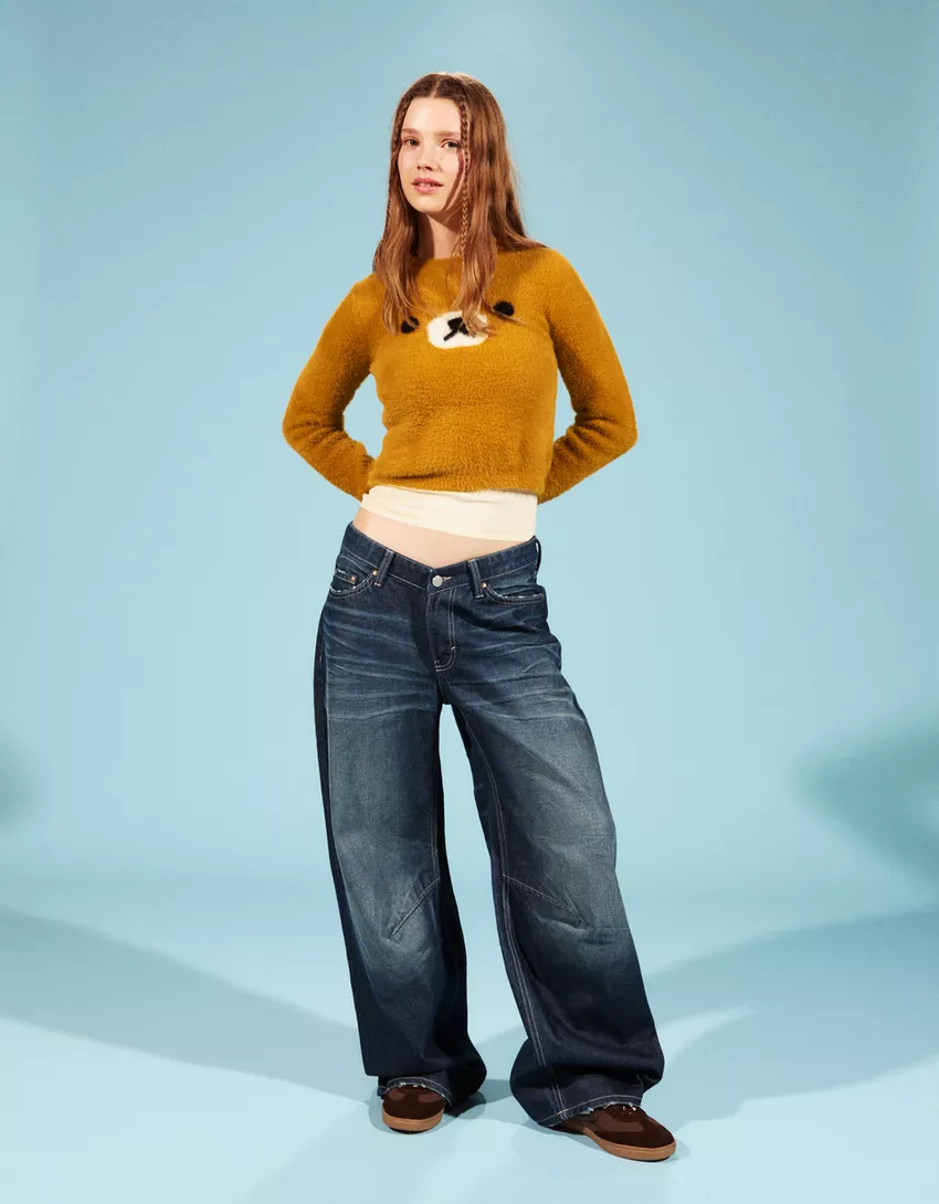 Faux fur Rilakkuma sweater