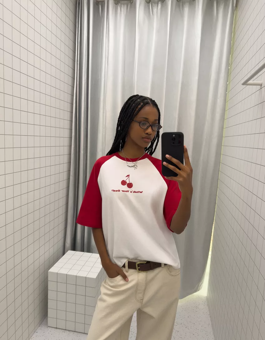 Short sleeve T-shirt with print