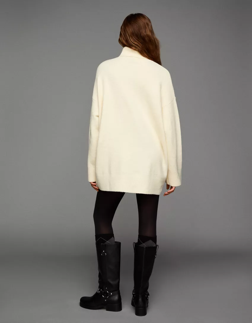Oversize high neck sweater