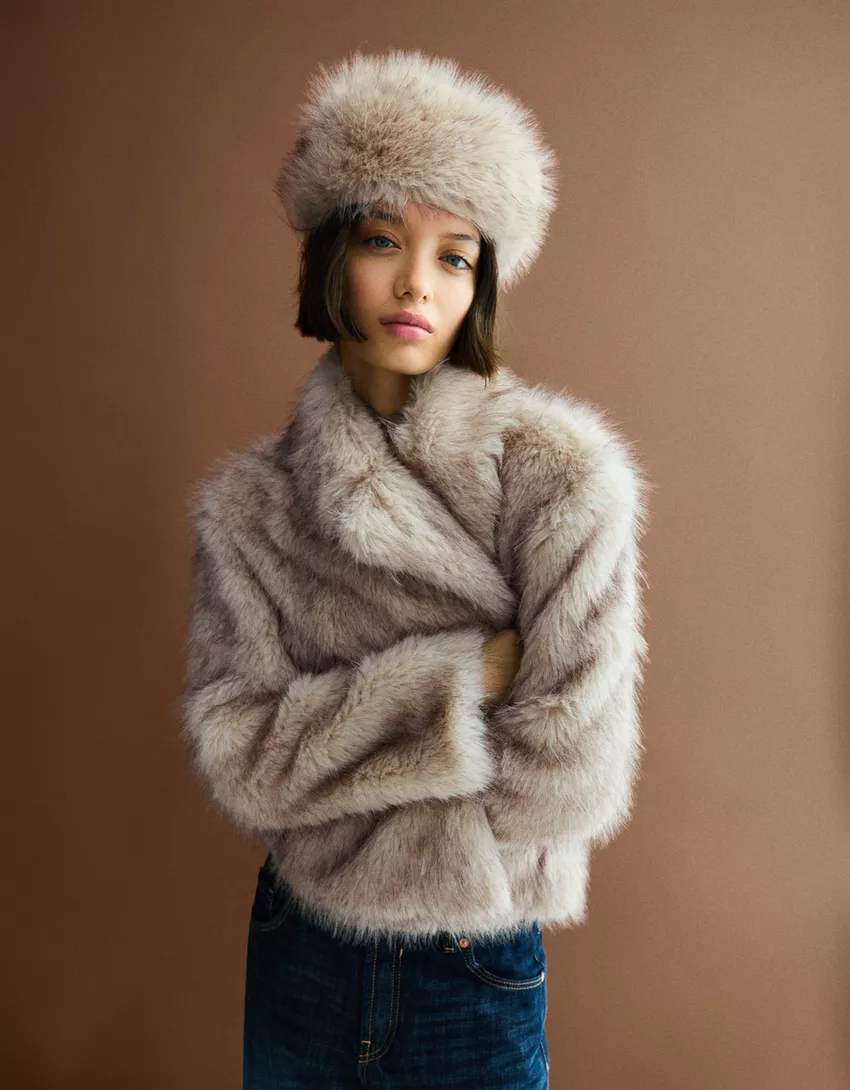 Faux fur hat