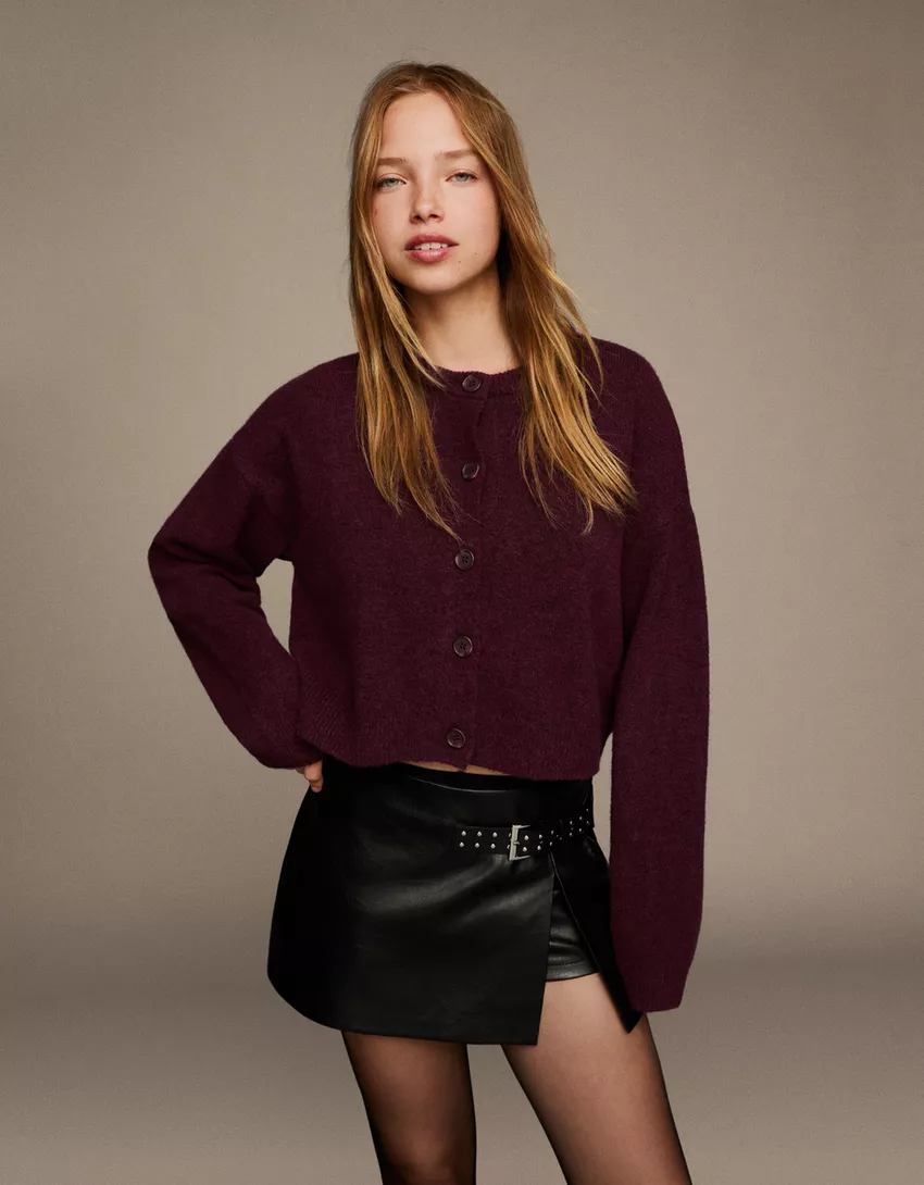 Soft touch button-up cardigan