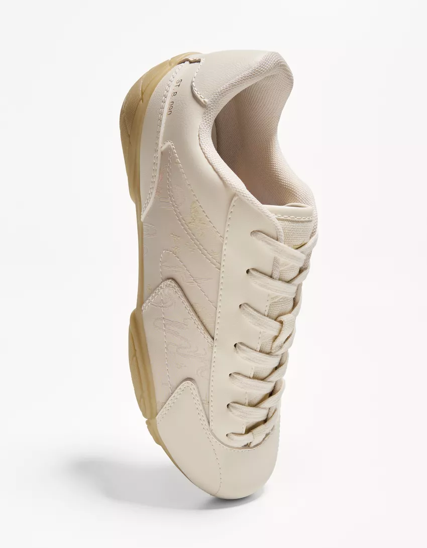 Floral print stiletto soles