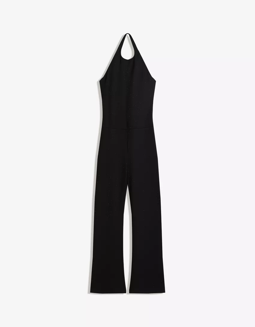 Fitted rhinestone jumpsuit