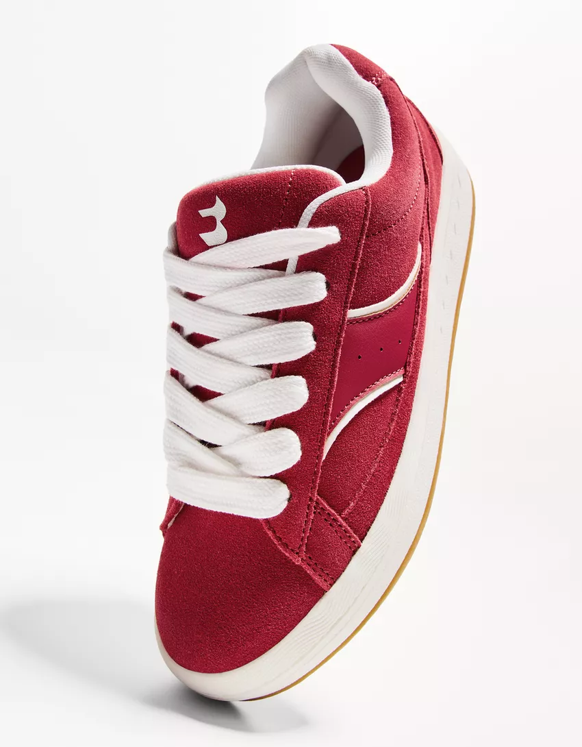 LEATHER skater sneakers