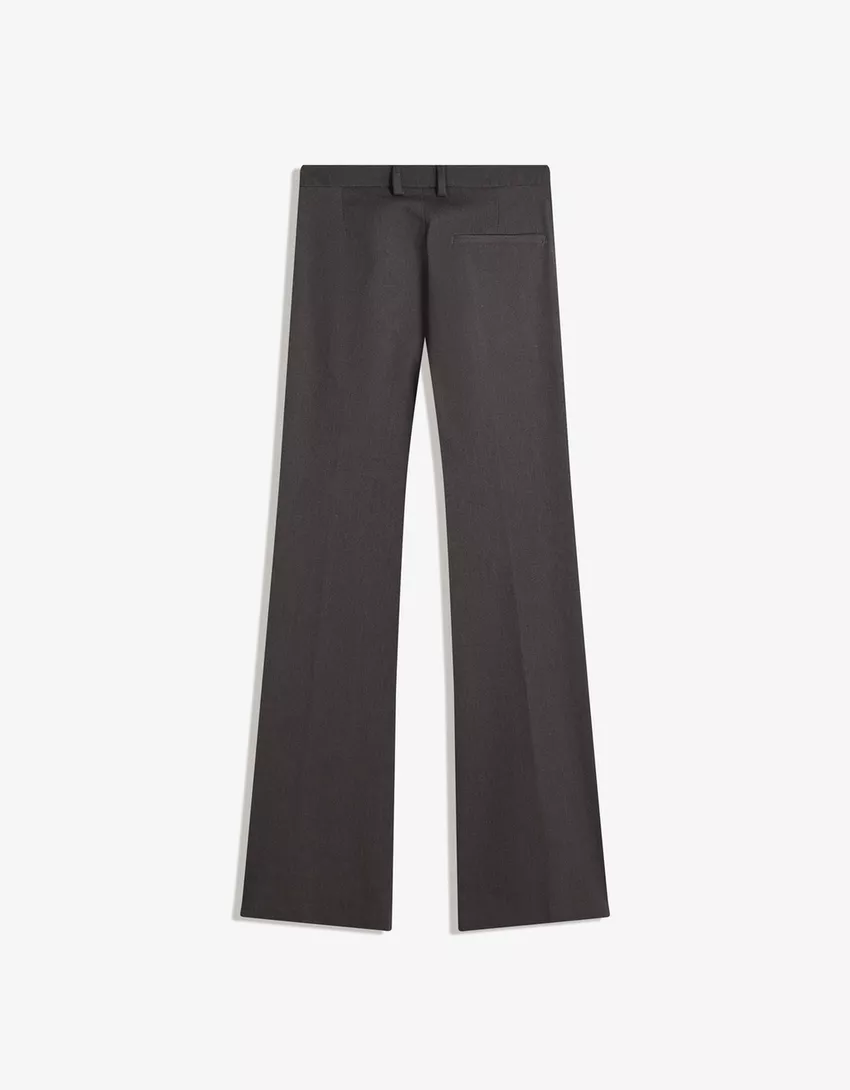 Low-rise boot-cut pants
