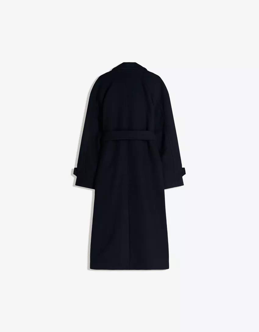 Soft trench coat with belt