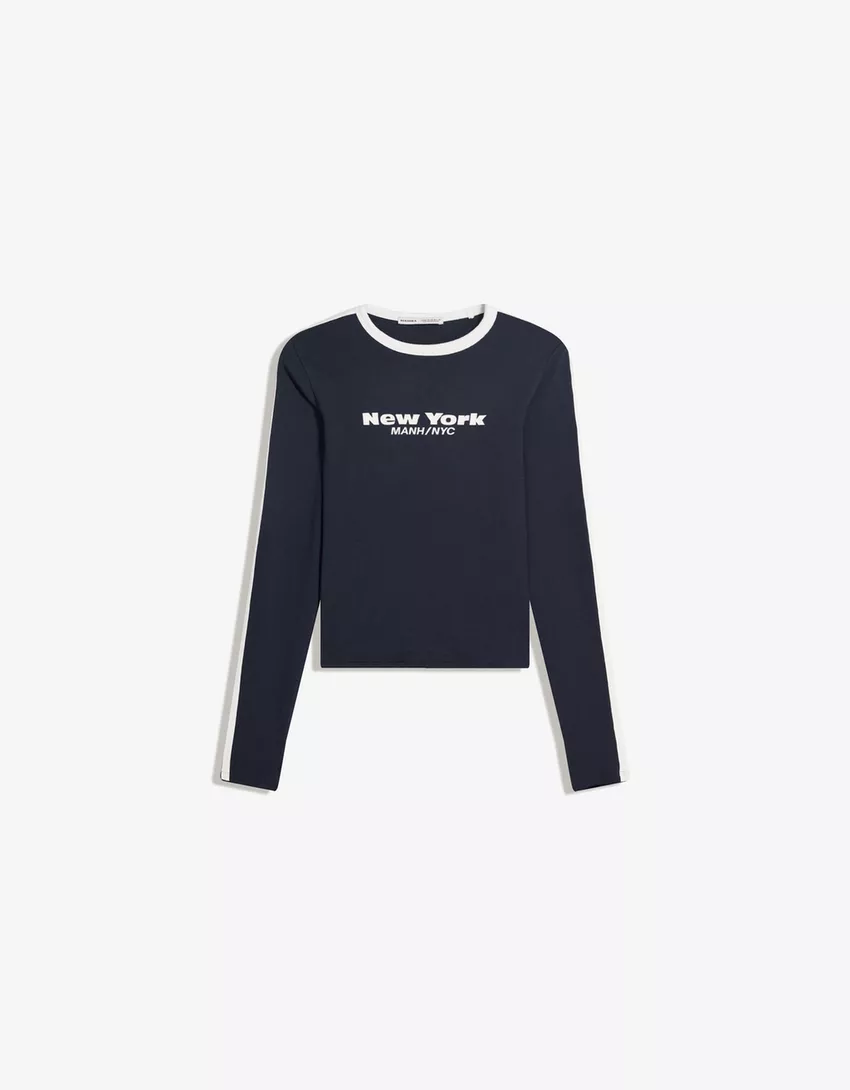 Long sleeve T-shirt with print