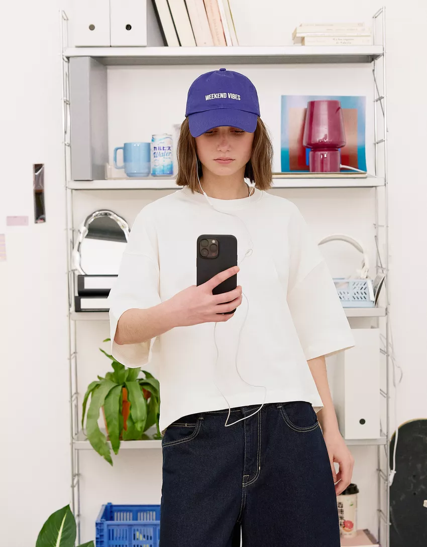 Heavy cotton boxy fit short sleeve T-shirt