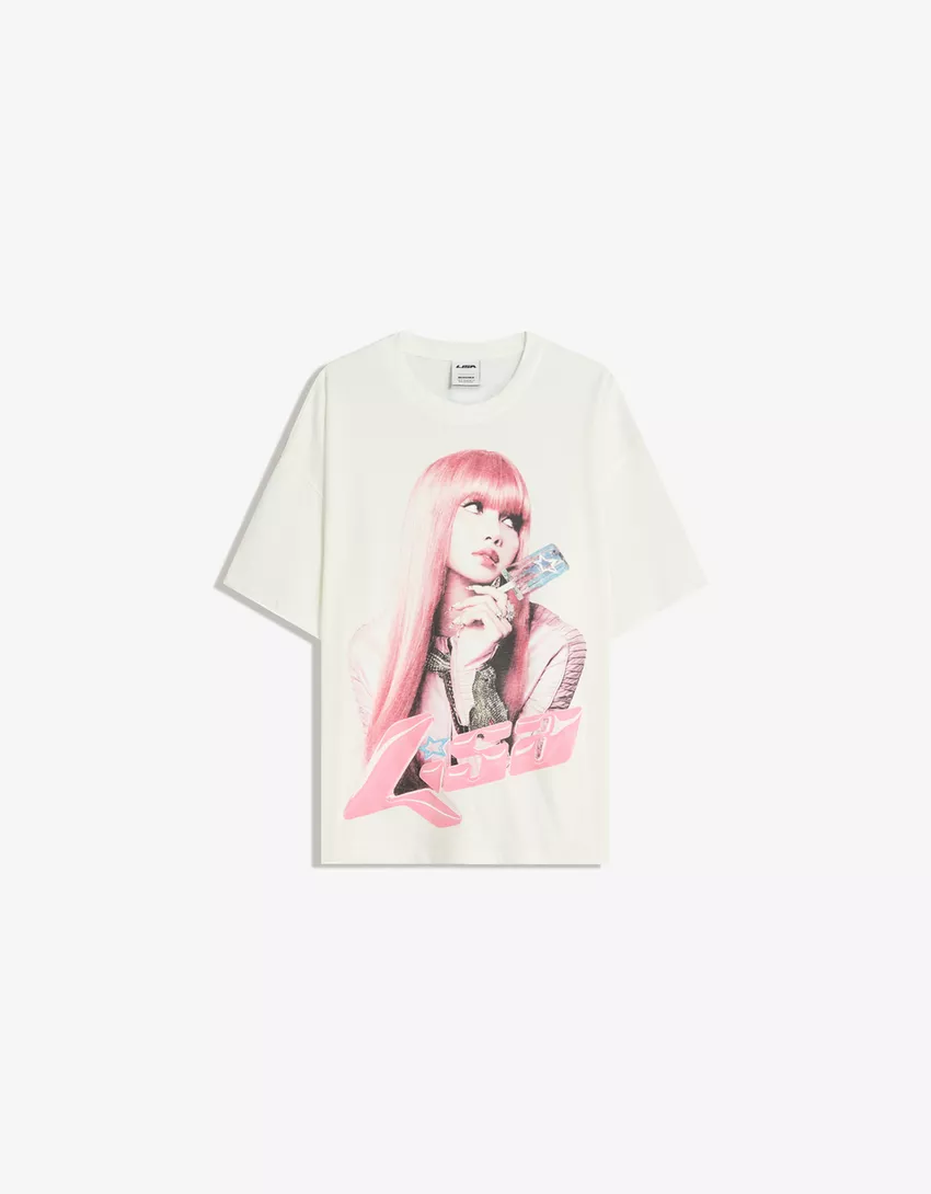 Lisa print short sleeve T-shirt
