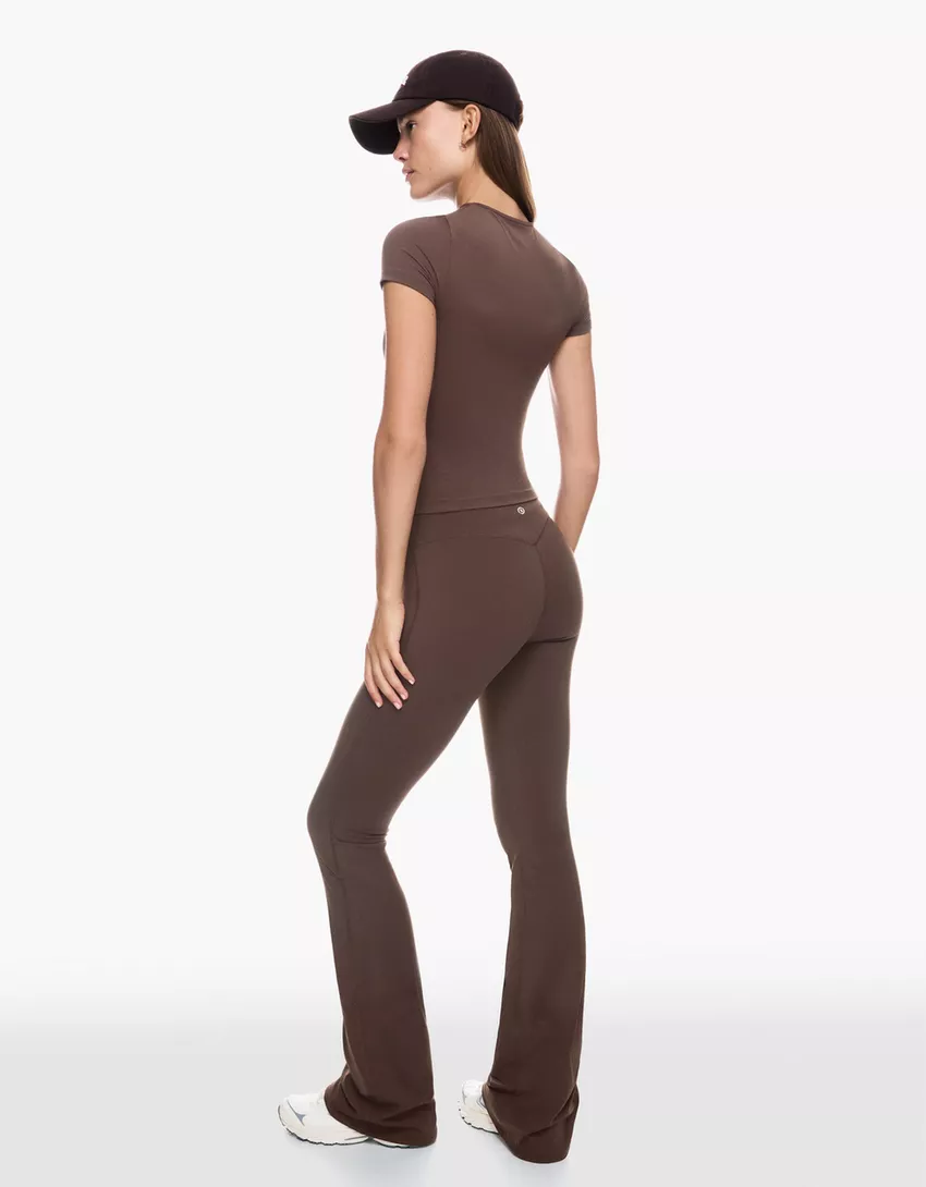 Technical flared pants