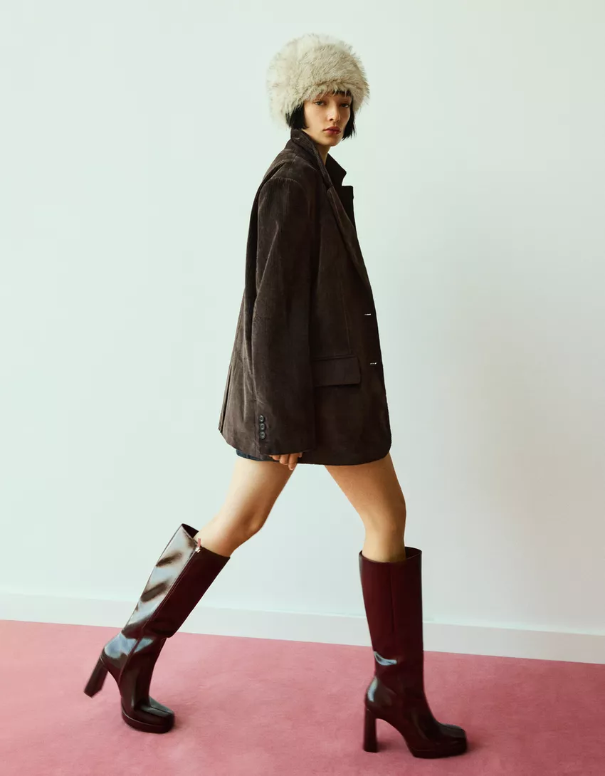 Platform high-heel boots