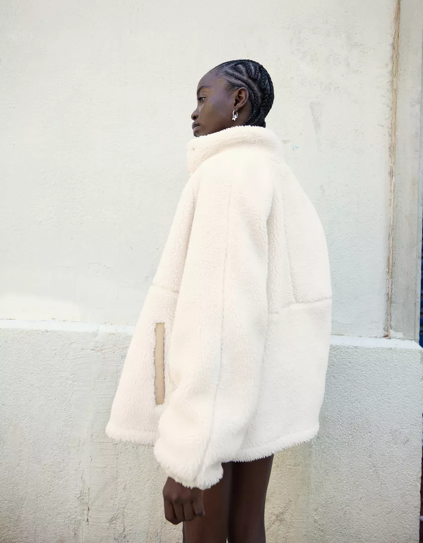 Faux shearling jacket