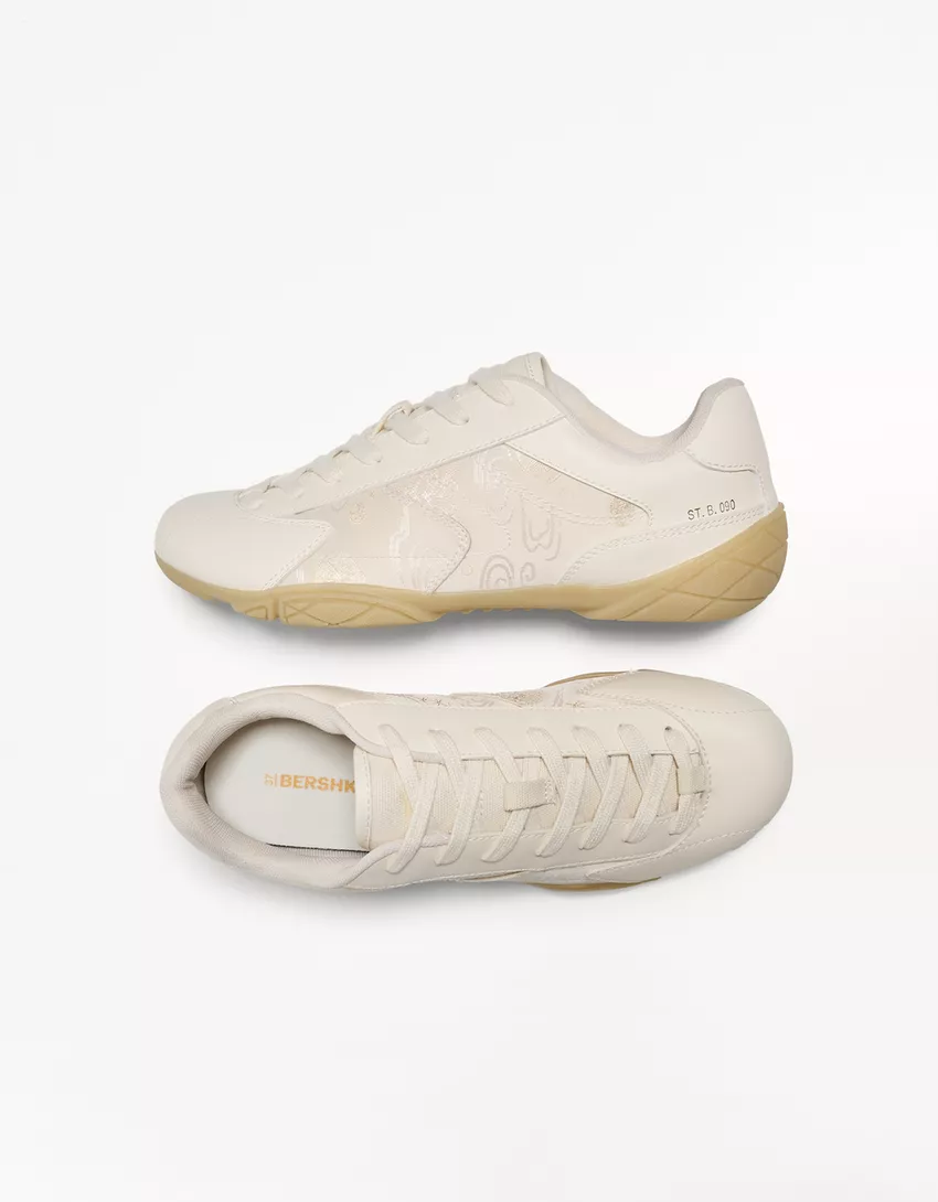 Floral print stiletto soles