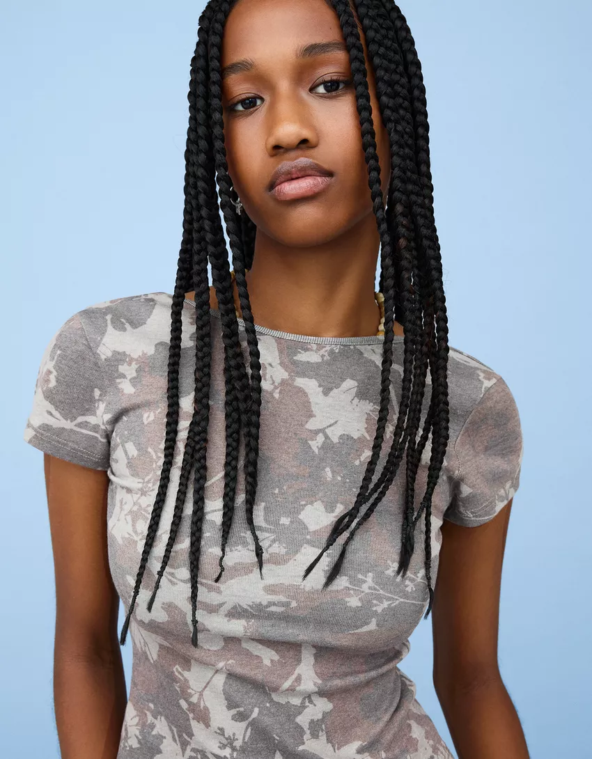 Short sleeve T-shirt with print