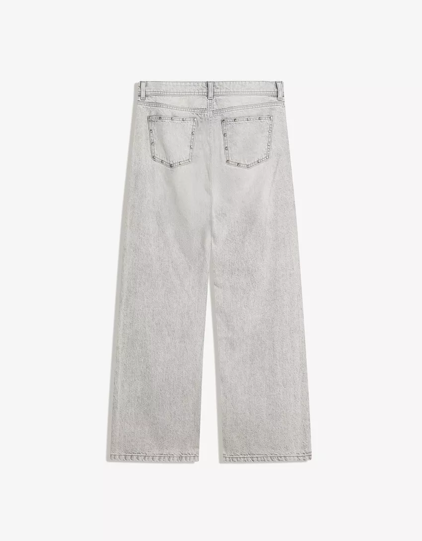 Studded star baggy jeans