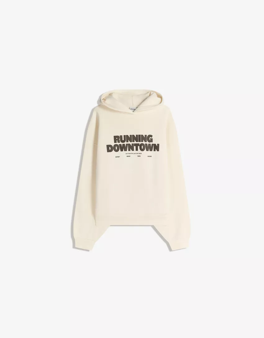 Oversized hoodie with print