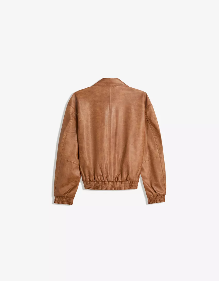Leather effect jacket