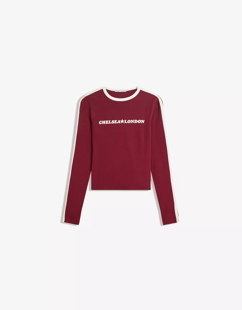 Long sleeve T-shirt with print