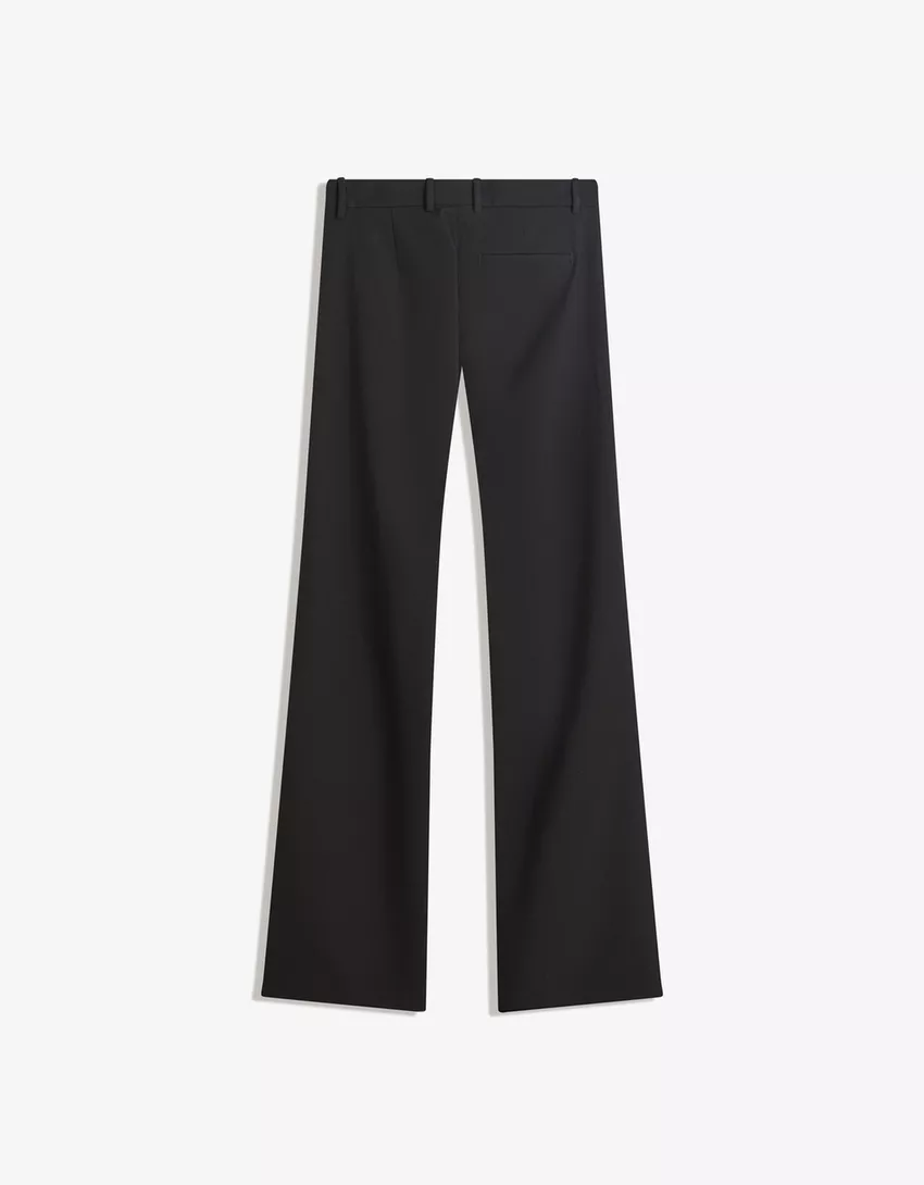 Low-rise boot-cut pants
