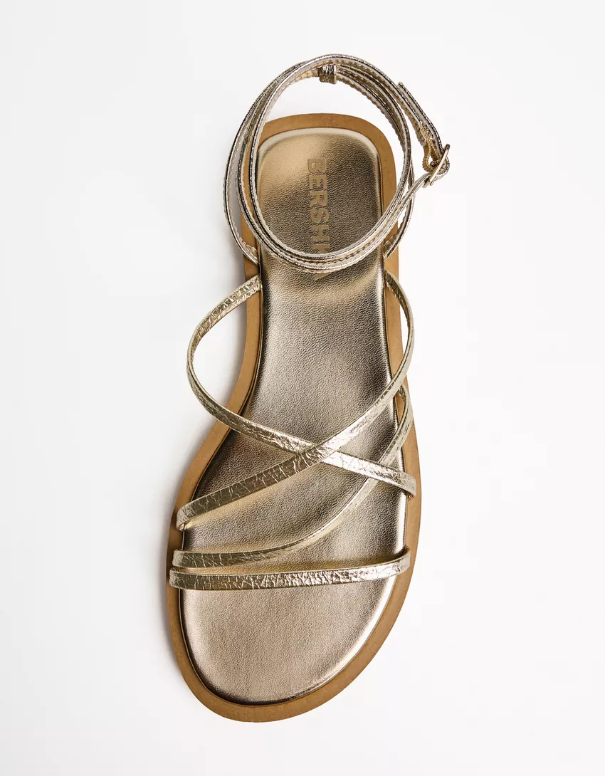 Flat multi strap sandals